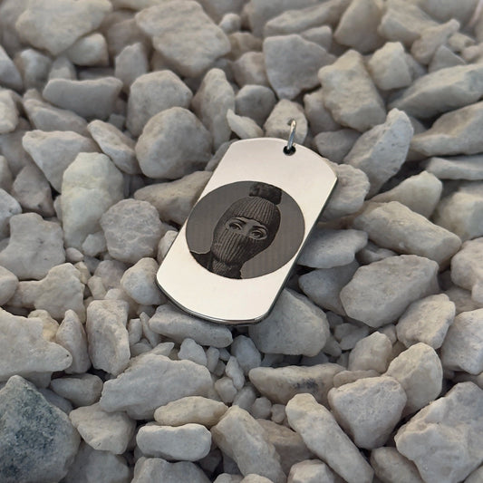 Colgante Placa Militar Mediano