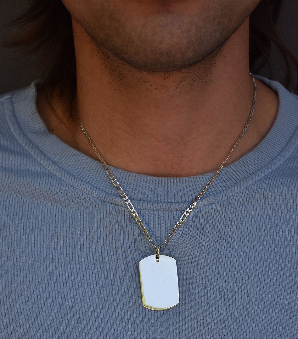 Colgante Placa Militar Grande