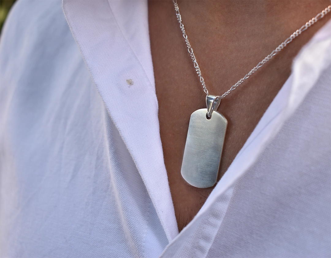 Colgante Placa Militar Mediano