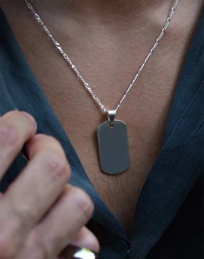 Colgante Placa Militar Mediano