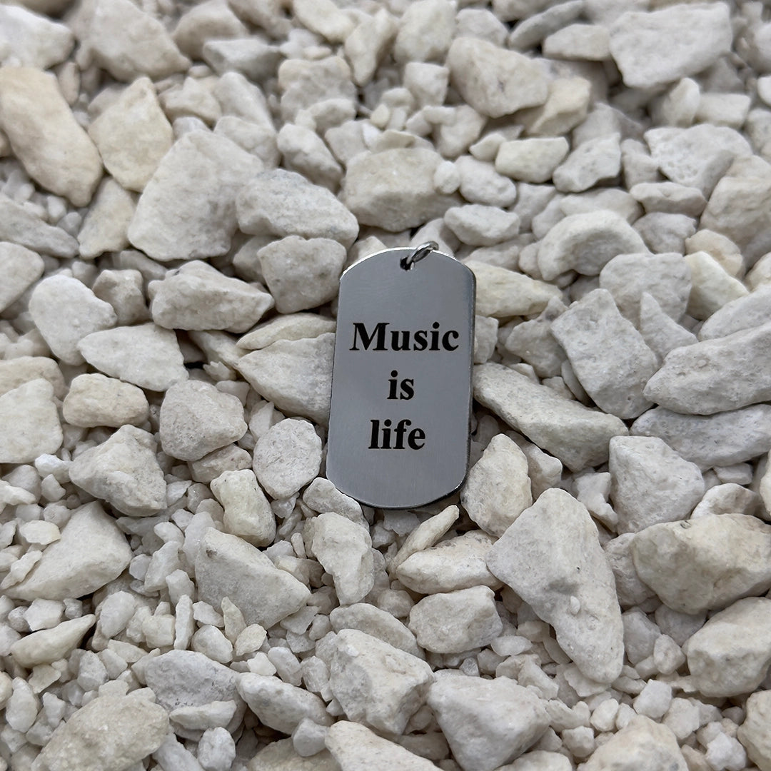 Colgante Placa Militar Mediano