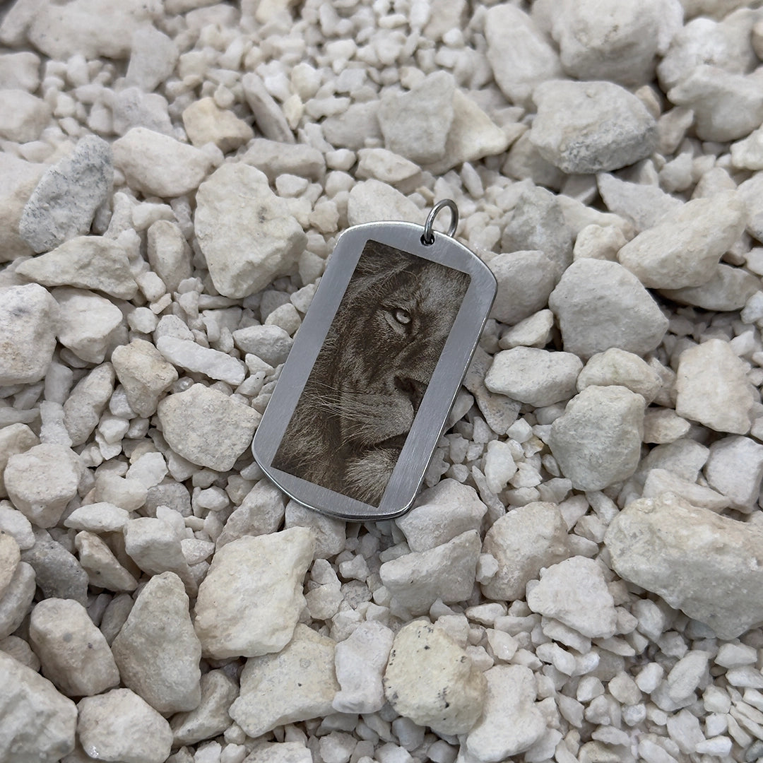 Colgante Placa Militar Grande