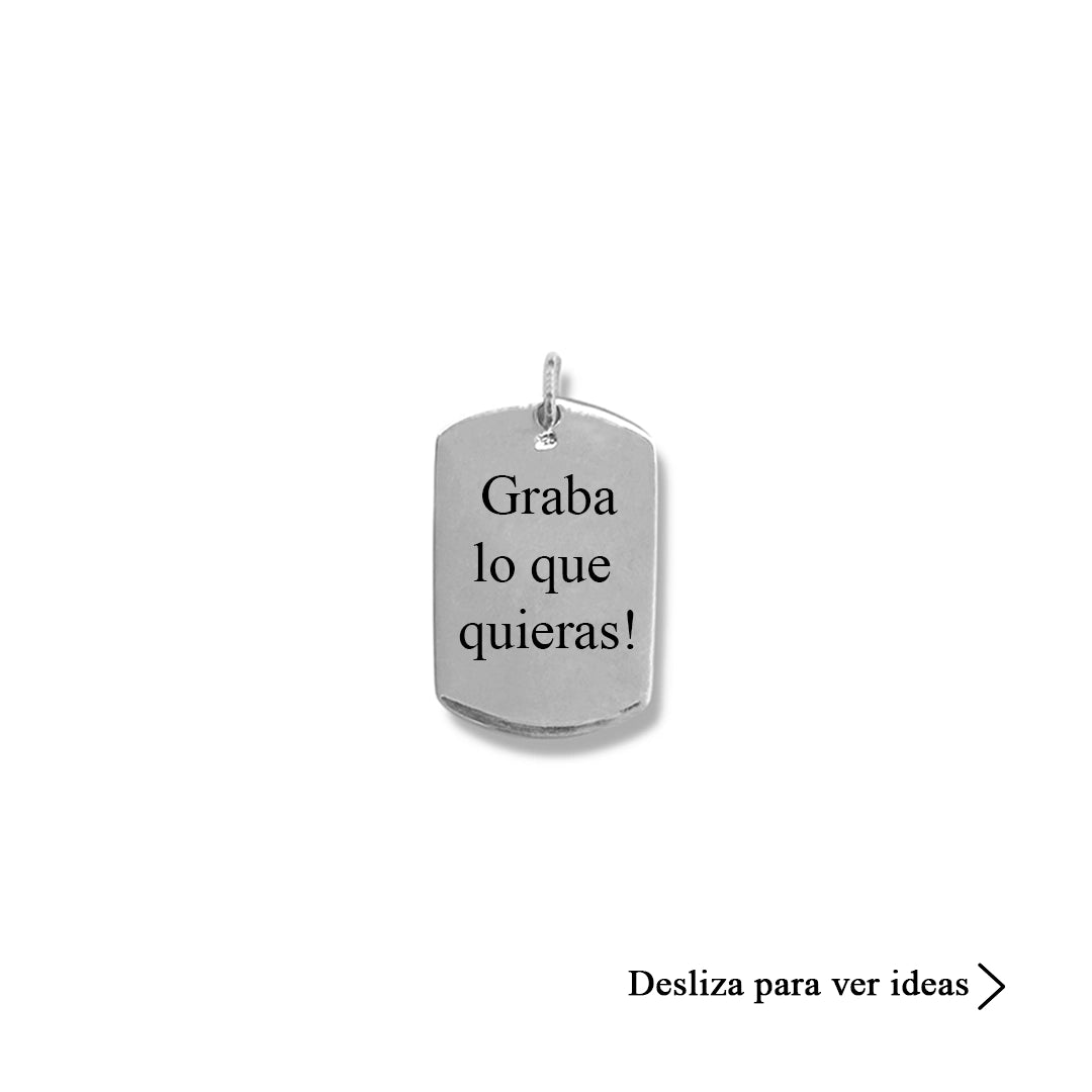 Colgante Placa Militar Grande