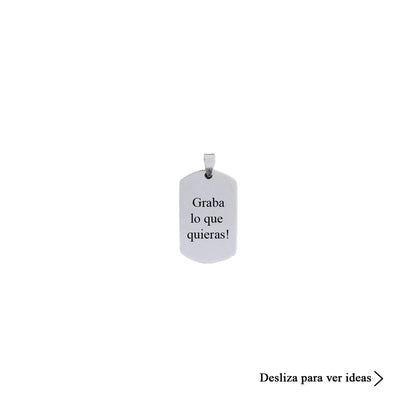 Colgante Placa Pequeño